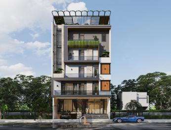 Xây trọn gói khách sạn 5 tầng tại Thái Nguyên