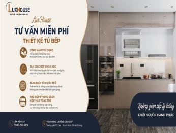Thi công tủ bêp chỉ 3,5 triệu/mét dài tại Hải Dương thiết kế đẹp, báo giá minh bạch