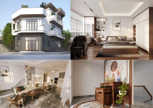 A’s house nhà phố 3 tầng trên mảnh đất xéo