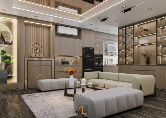 Mẫu thiết kế căn hộ 50m2 chung cư Vinhomes Ocean Park