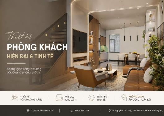 Phòng khách liền bếp hiện đại đẹp | Tối ưu không gian nhà phố