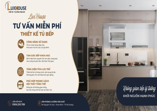 Thi công tủ bêp chỉ 3,5 triệu/mét dài tại Hải Dương thiết kế đẹp, báo giá minh bạch